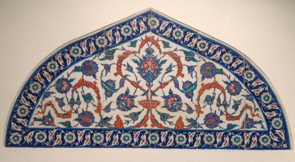 Iznik ceramic tiles, Ottoman Empire, 16th century, Gulbenkian Museum