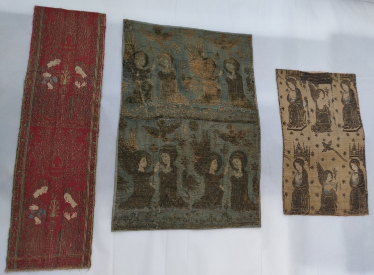 Victoria and Albert Museum textiles at Blythe House, London, Medieval European textiles
