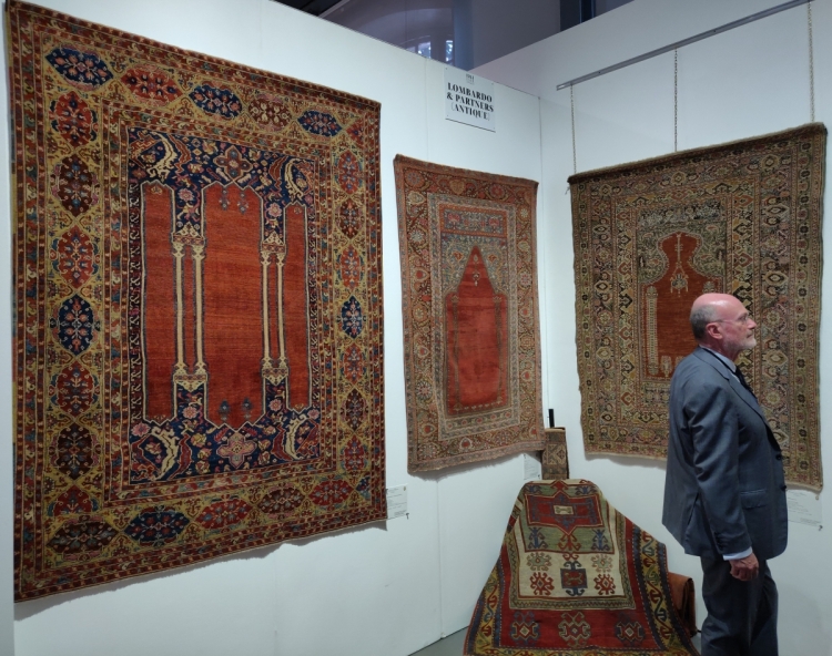 Multiple Transylvanian prayer rugs with Lombardo &amp; Partners (Antique) at Hali Fair 2019, London