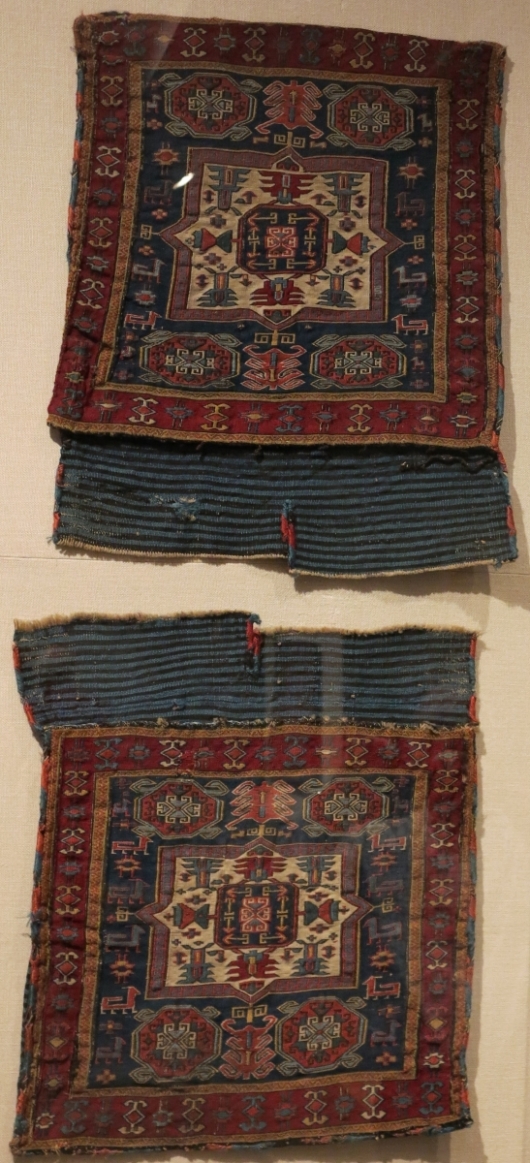 pair of Shahsevan sumak khorjin bags, Ginsberg Collection, Metropolitan Museum of Art