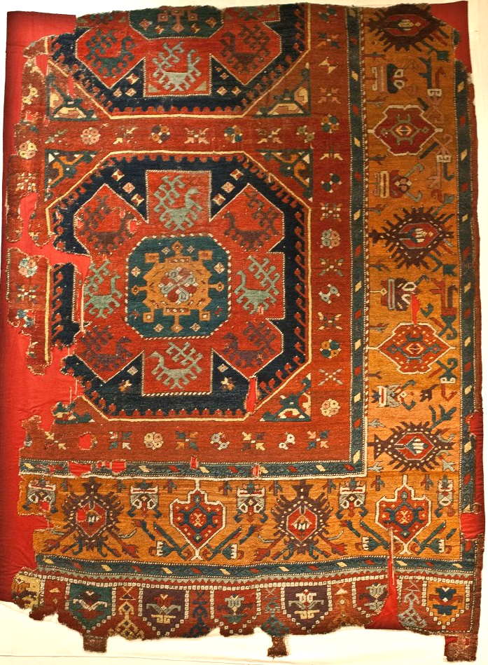 Anatolian Holbein variant Rug Konya Museum