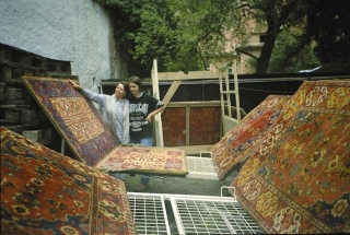 transporting the rugs for washing, Brasov