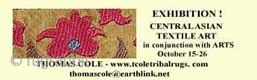 Central Asian Textile Art - Inaugural Exhibition!