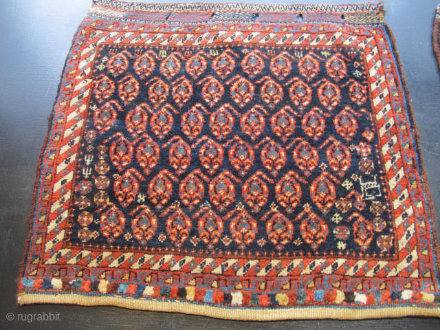 A Pair of beautiful Antique Luri Bagfaces. Available on aaronnejad.com. Please request additional images. HAPPY NEW YEAR!                