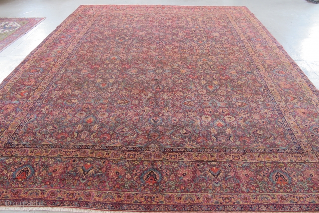 East Persian Carpet, Khorassan or Kerman 4.05m x 3.08m (13' 3" x 10'1"). I like this carpet a lot. It was in my dusty corner for ages, but I have just cleaned  ...