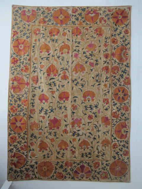 Beautiful Bokhara Suzani, Circa 1850, 1.80m x 1.24m
www.aaronnejad.com
