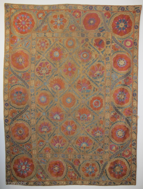 Fine Bokhara Nim-Suzani, circa 1850, 1.62m x 1.18m (5'3" x 3'10"), beautifully drawn and in very good condition, lined. SOLD THANKS            