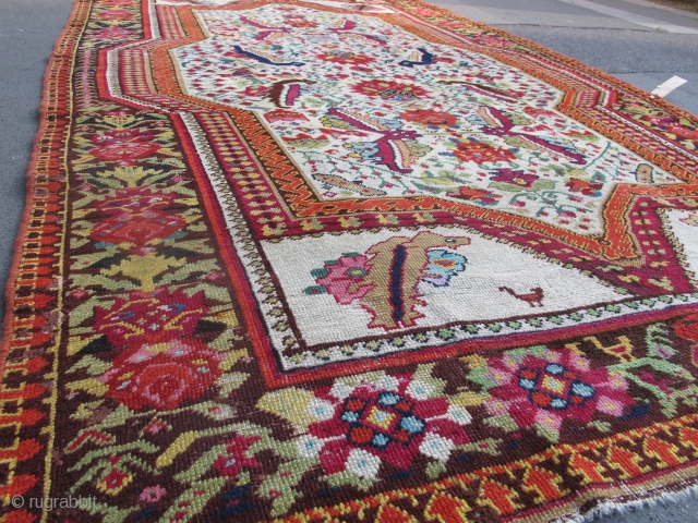 19th century Karabagh Rug 2.27m x 1.27m (7'4" x 4'2")                       