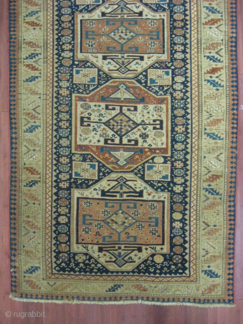 2.5/3 shirvan akstafa mid-19th century repaired with exellent colors                        