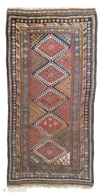 Antique Tribal Luri Rug, last quarter of 19th century
259 cm x 131 cm
This is an antique rug attributed to the Lurs tribe. According to the expert and author James Opie: “The Lurs ...