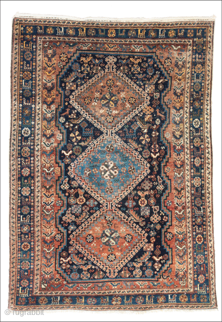 Antique Afshar Neiriz Rug, early 20th century

227 cm x 131 cm

This is an antique Afshar rug, woven in early 20 th century. A collector´s and a nice decorative rug with a sober  ...