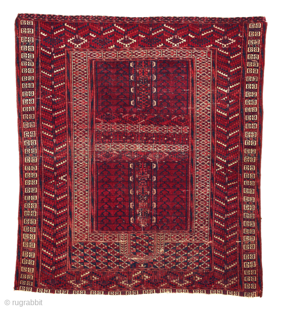 Antique Tekke Ensi, late 19th century.
140 cm x 122 cm

See more rugs in https://trybal.com.ar                   