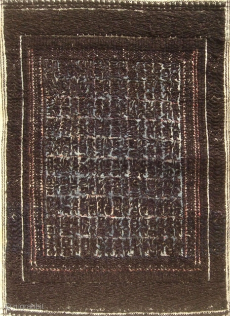 China: Fine old Yao embroidered woman's headscarf with Chinese characters, from the Kin Mun Lantien subgroup Yunnan/Vietnam. This piece is in excellent condition with no damage and is circa early 20th century.  ...