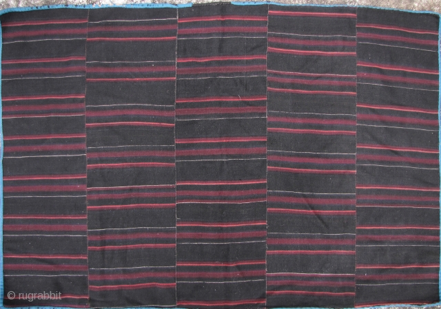 Tibetan Pangden Apron
Very fine old wool pangden cloth- all hand spun wool and natural dyes. This piece is an exceptionally large piece consisting of 5 panels, circa 40 to 50 years old.  ...