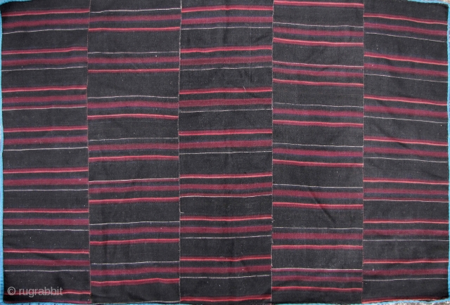 Very fine old wool pangden cloth- all hand spun wool and natural dyes. This piece is an exceptionally large piece consisting of 5 panels, circa 40 to 50 years old. I have  ...