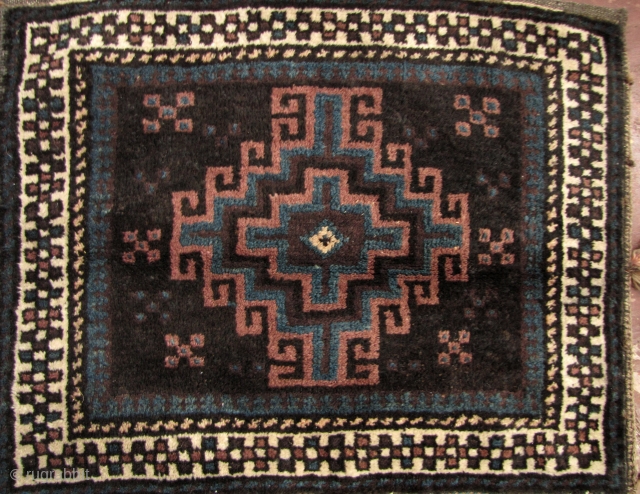 Baluch Saddle Bag An excellent complete Afghan Baluchi saddle bag pair. All wool, natural dyes, handwoven, and lovely pile with subtle abrash. The flat weave back is just as beautiful as the  ...