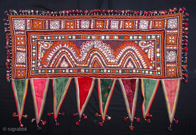 Antique Gujarati Toran


This is a very fine and rare antique/vintage piece circa 55/60 years old in perfect condition. I purchased this in 1990 and it has been in storage ever since. This  ...