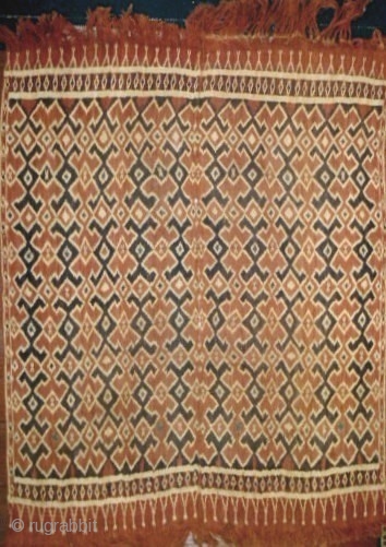 Fine and rare Toraja, Sulawesi seko mandi (funeral shroud) possibly from Seko village. The Torajans have elaborate and often excessive burial rites (depending on the wealth or status) of the deceased and  ...