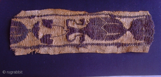 copt # 1004 

17 x 5.5 cm.

Coptic textile, 2th- 7thC Egypt,
 
 One of 52 pieces will be offered as one collection. Mostly framed professionally on an acid free backing, some unframed  ...