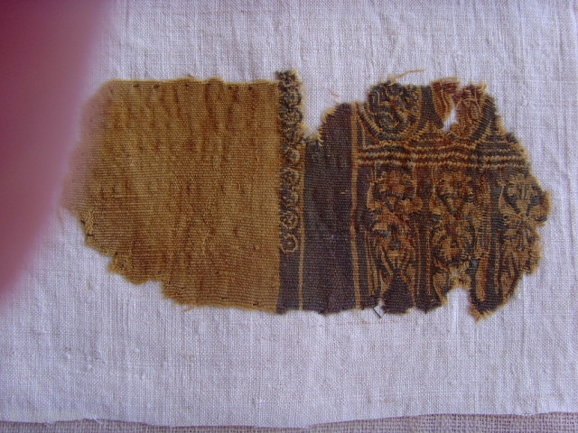 coptic # 2002
Size - 16 X 8 cm.


Coptic textile, 2th- 7thC Egypt,
One of 52 pieces will be offered as one collection. Mostly framed professionally on an acid free backing, some unframed yet.  ...