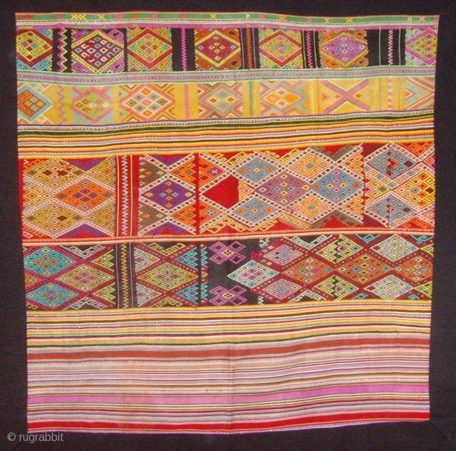 Rare Woman's ceremonial skirt,West Timor . Cotton, warp ikat, supplementary warp and weft weave. Brilliant execution of complex design and weaving.  Outstanding technical masterwork and use of color. Equal to an  ...