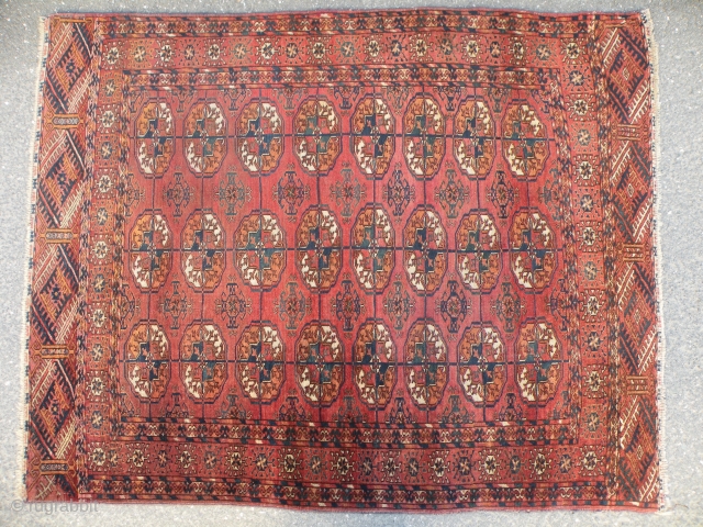 Tekke Turkmen rug.Circa 1900, 142x112cm                            