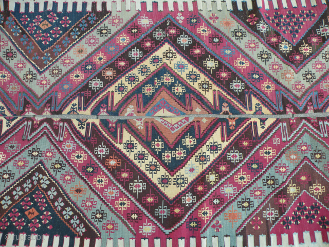 Antique Anatolian Kilim,155x395cm                              