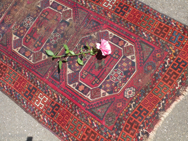 Antique east Anatolian Kurdish rug, 103x241cm                           