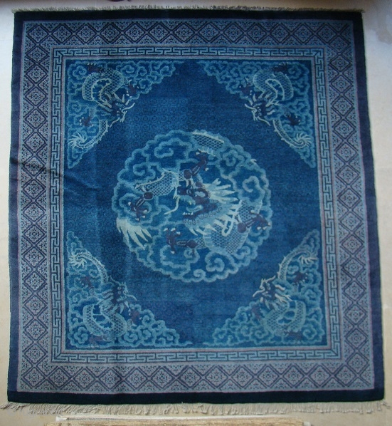 No: M804, Chinese Antique Rug, Size: 1.70 x 1.55 m/ 5’7” x 5’1”                    