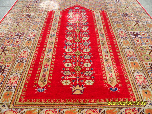 Antıque Anatolıan Sılk Carpet Good Conditions Perfect size:122x90 cm                        