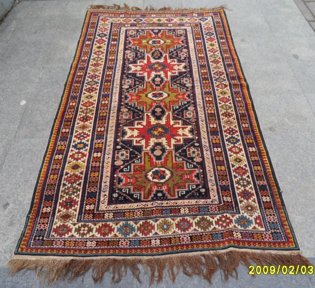 Antıque Lezgi Şirvan Carpet size: 250x140 cm.                          