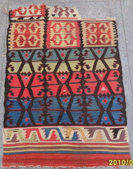 Antique Anatolian Fragment Kilim
size:110x75 cm.                            