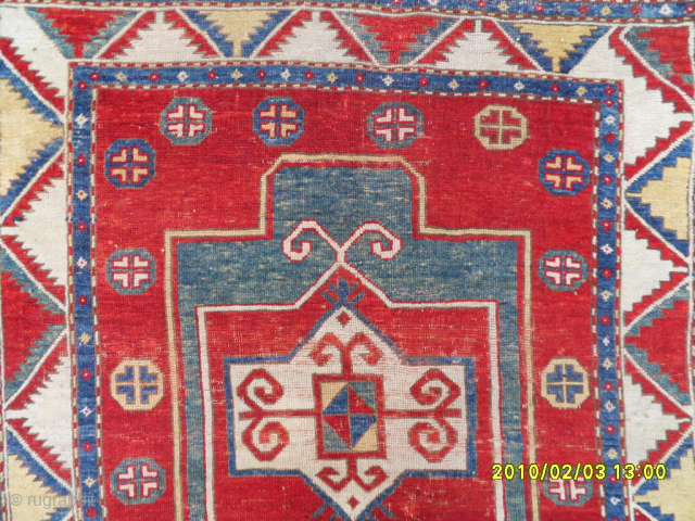 Antique Caucasian Fahrola Rug Size: 145 x 117 cm. Mail: makifhali@yahoo.com                      