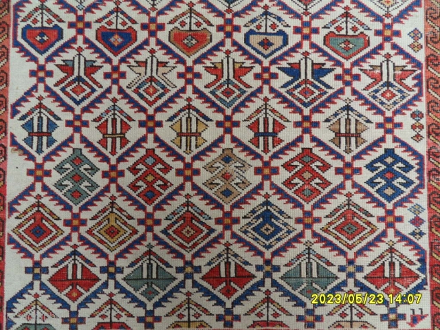 Antique Shirvan Marashali Rug
size:180x107 cm.                            