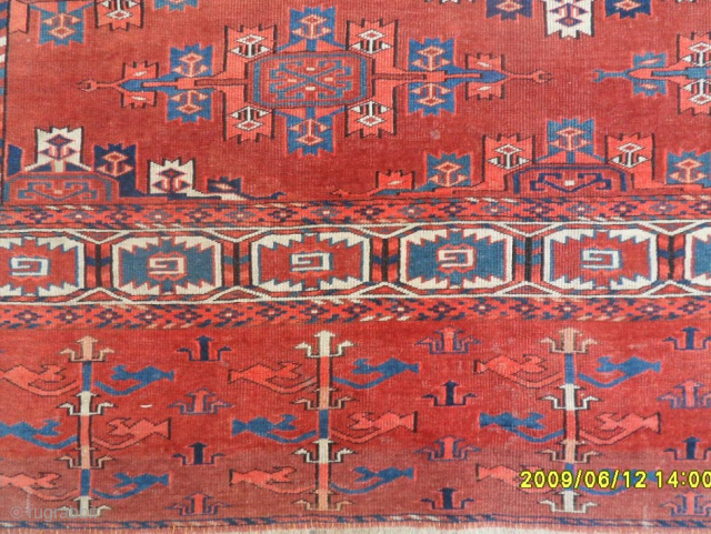 Antique Turkmen Tekke Main Carpet
Size: 290 x 170 cm.
Mail: makifhali@yahoo.com                       