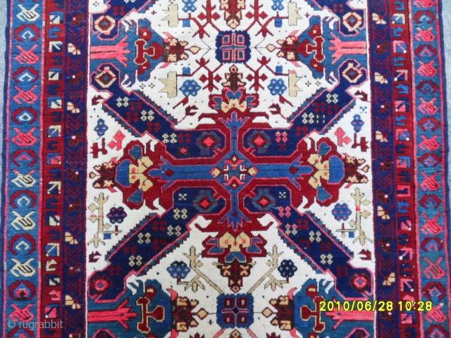 Antique Zechur Kazak Carpet size: 250x122 cm.                          