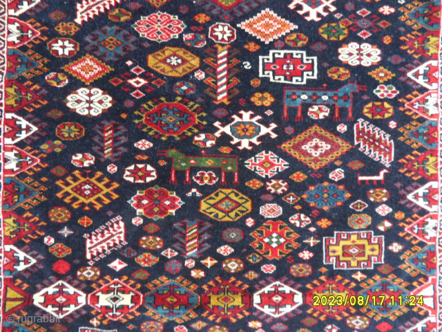 Antique Shiraz Schekurle Rug Size: 160x125 cm. Mail: makifhali@yahoo.com                        