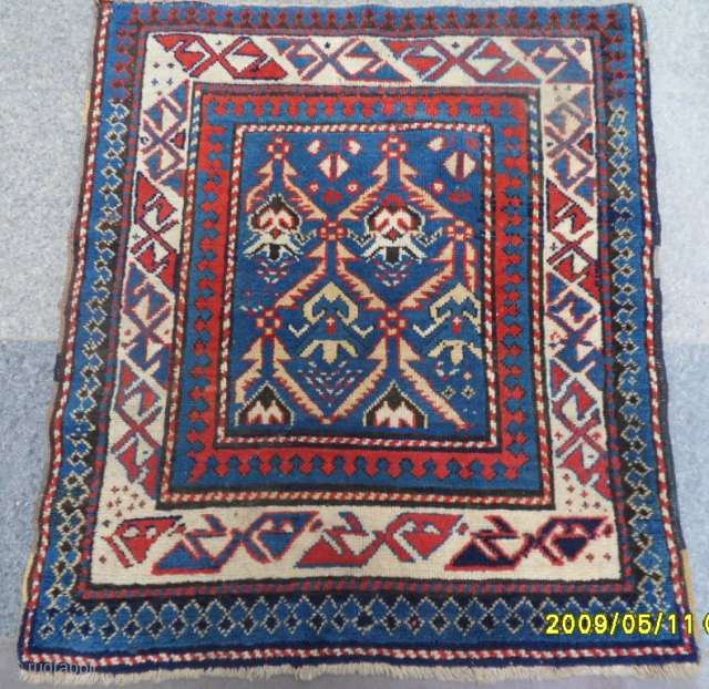 Antique Caucasian Bordjalou Kazak Size: 97x85 cm. Mail: makifhali@yahoo.com                        
