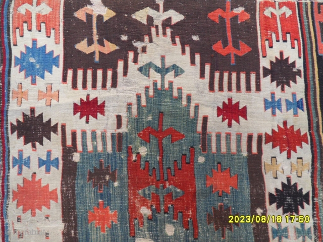 Antique Anatolian Karapınar Saff Kilim
Size: 285x70 cm.                          