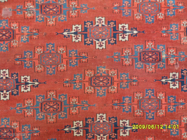 Antique Turkmen Tekke Main Carpet Size: 290 x 170 cm. Mail: makifhali@yahoo.com                     
