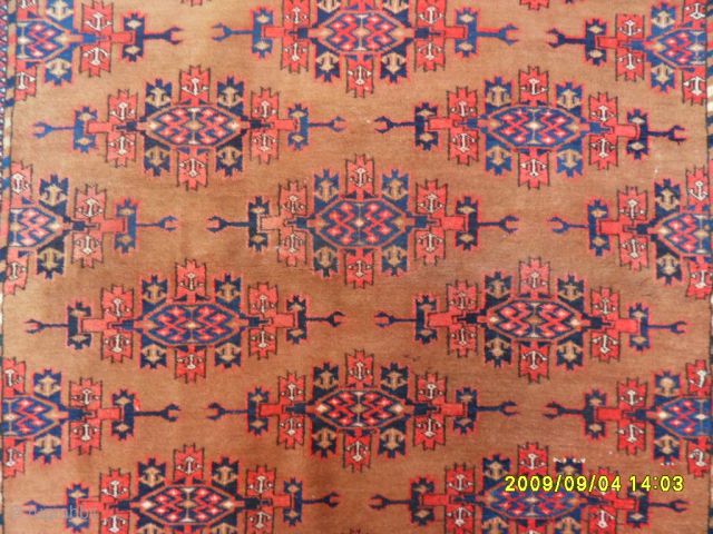 Antique Turkmen Yamud Rug
Size: 188 x 160 cm.
Mail: makifhali@yahoo.com                        