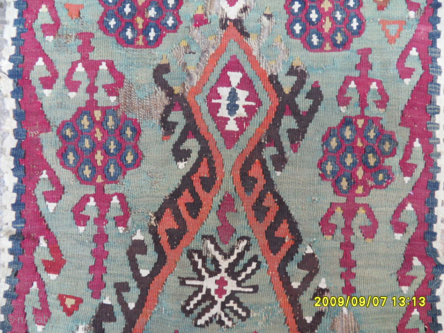 Antique Anatolian Bayburt Kilim
Size: 163 x 57 cm.
Mail: makifhali@yahoo.com                        