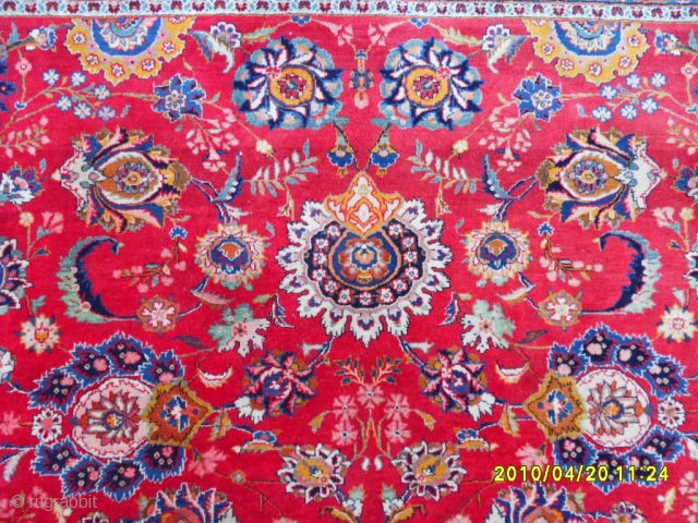 Antıque Persıan Keshan Rug size: 355x235 cm.                          