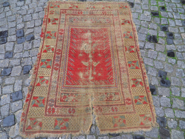 Antıque Transilvania Rare old Carpet size: 163x115                          