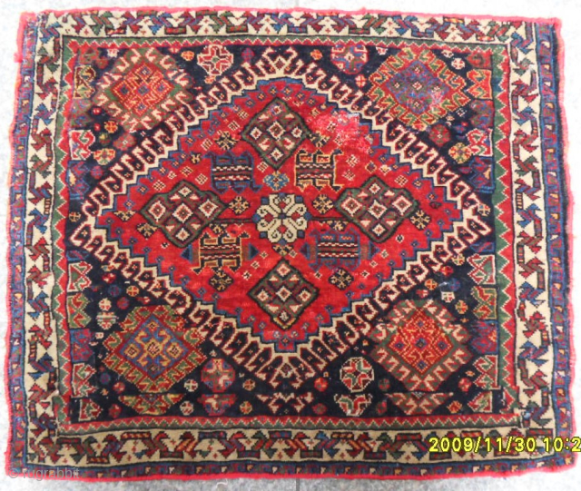 Shiraz Quashqai Bagface
Size: 70 x 58 cm.
Mail: makifhali@yahoo.com                         
