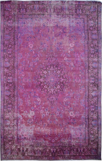 Antique Kashan rug from Iran.
 http://alrug.com/purple-antique-kashan-rug-6-2-x-9-8-ft-no-9780.html
                           