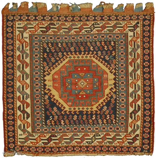 Featured in our web exhibition entitled 'Front/Back - A Collection of Exquisite Small Persian Tribal Weavings' visible on www.albertolevi.com , this is a sumak bag face from the Shahsavan tribe located in  ...