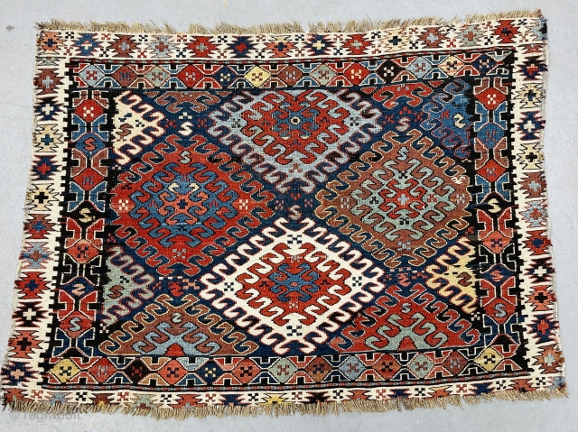 Sahsavan Bag Face 1870s nice saturated Natural colors size 1'11X2'8                       