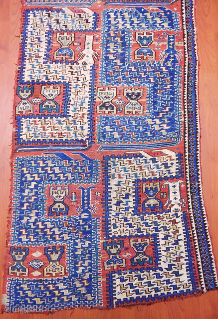 Antique Caucasuan Sumak Fragment                             