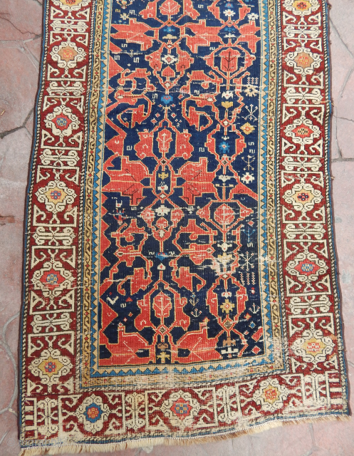 Antique Kuba Şirvan Rug